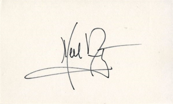 Neil Armstrong Signed 3x5 Index Card 